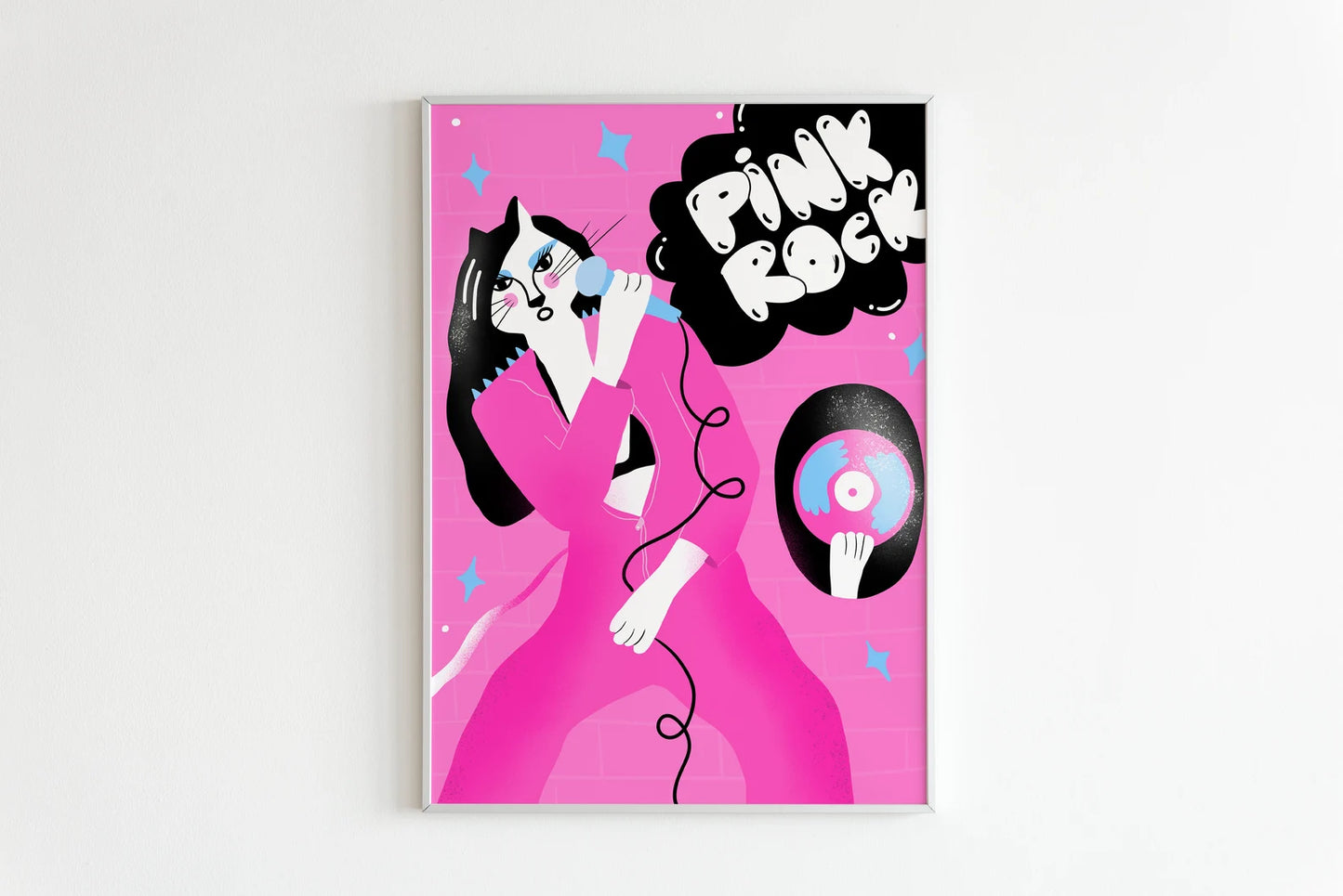 Pink rock Art Print