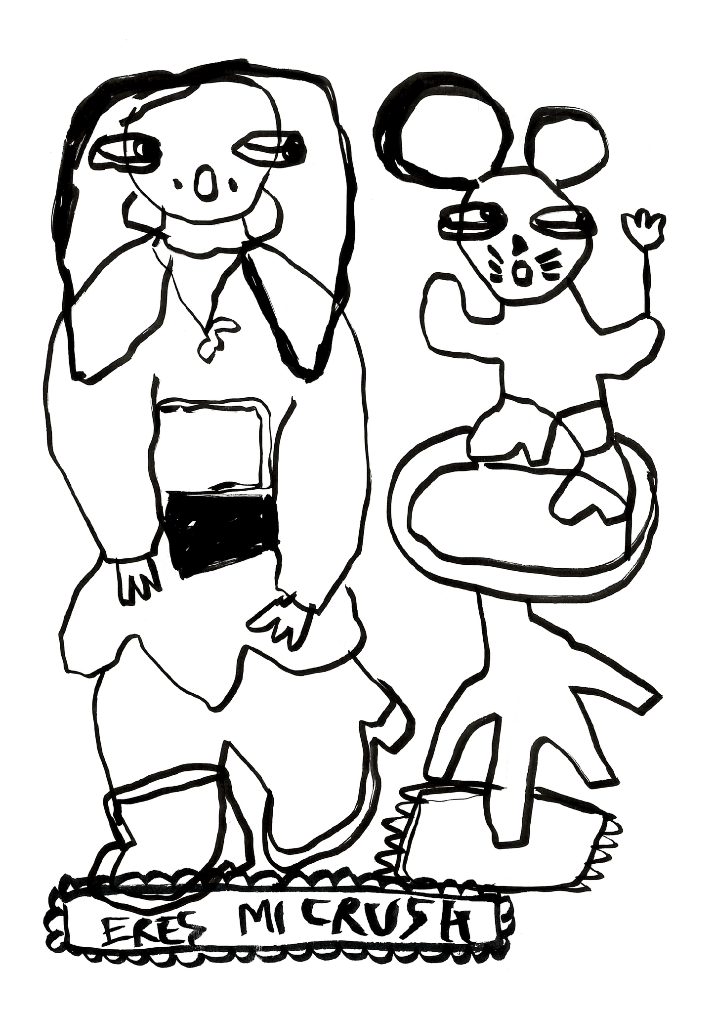 ilustración eres mi crush