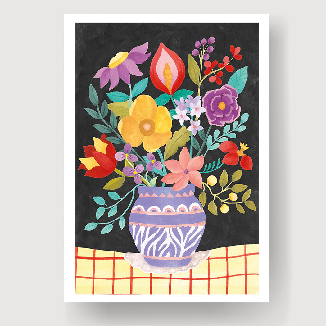 ilustracion jarron animal print