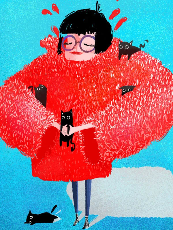 ilustracion lady cat