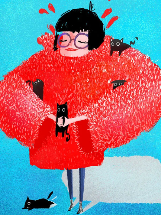 ilustracion lady cat
