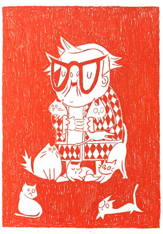 ilustracion señora gatete