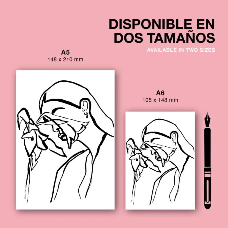 Libreta flower face