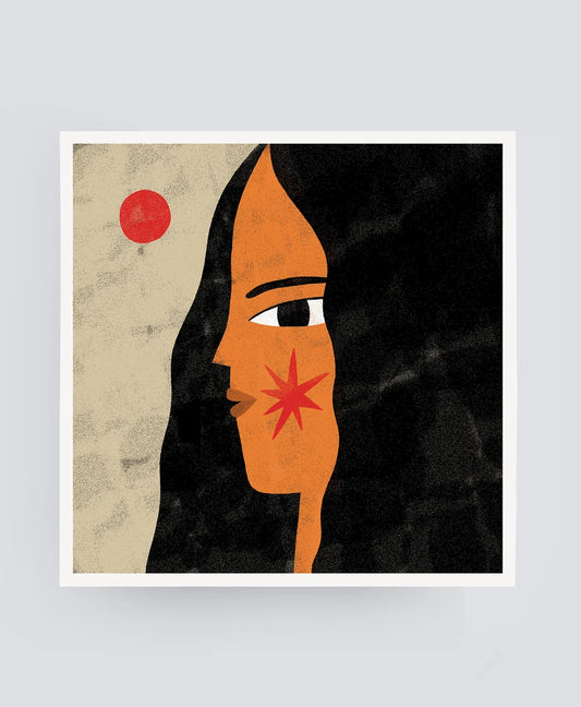 ilustracion luna roja