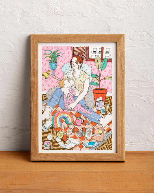 ilustración maternidad