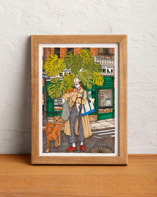 ilustración monstera