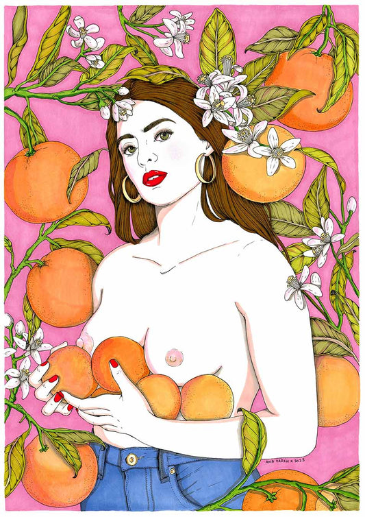 ilustración naranjas