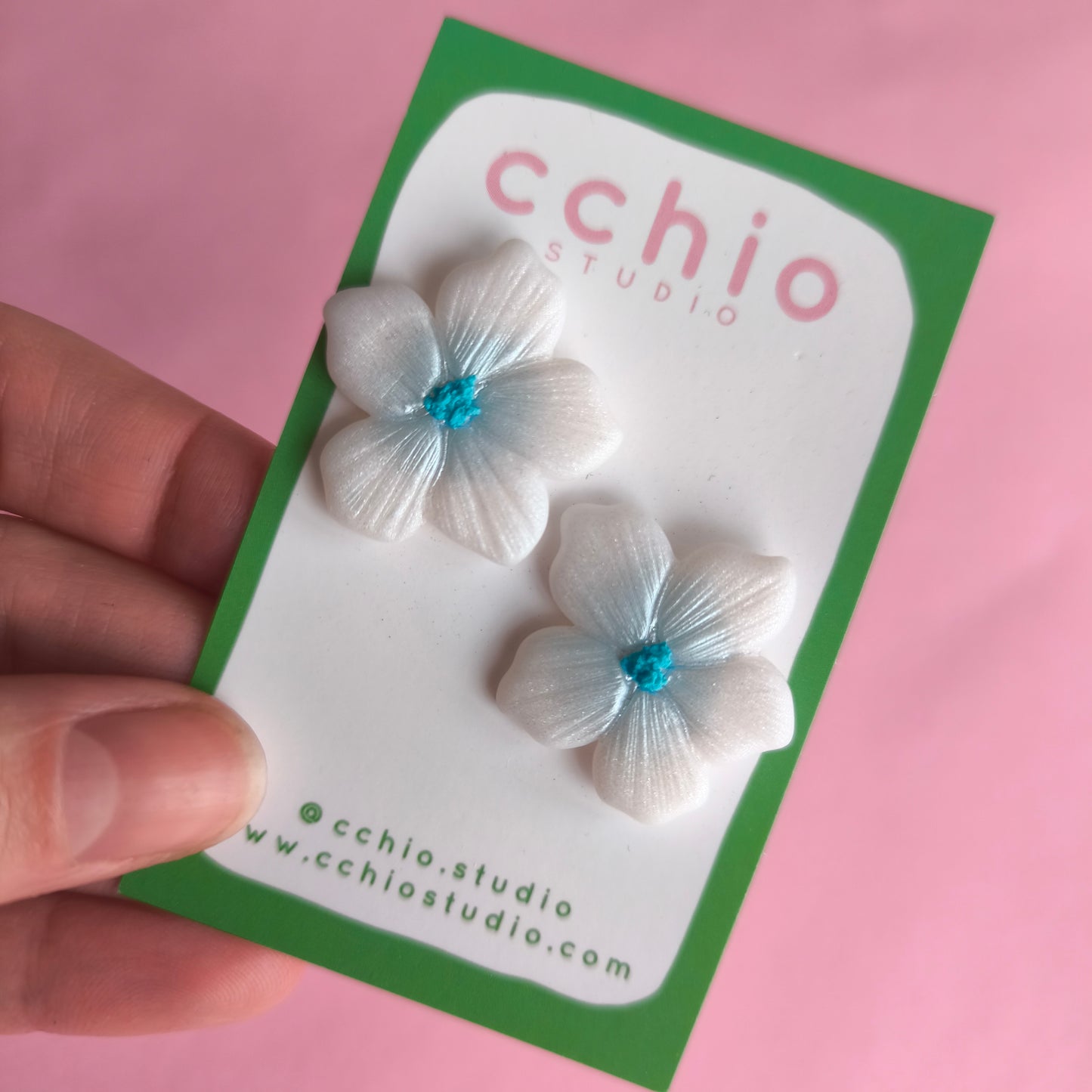 Pendientes flor hawai