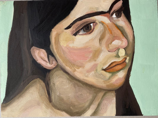 ilustración retrato de mujer