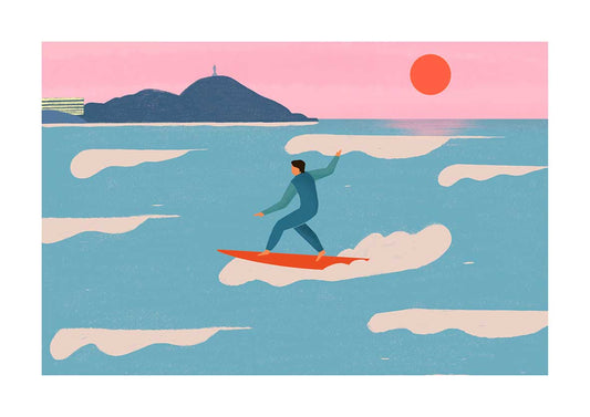 ilustracion surf zurriola
