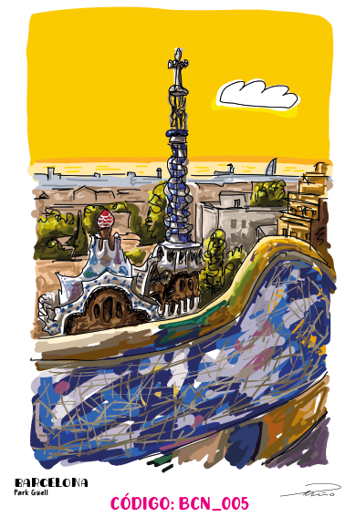 ilustracion Park Güell