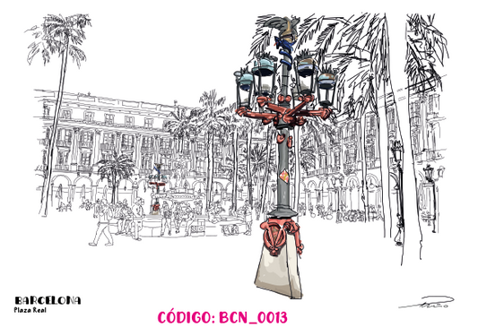 ilustracion Plaza real