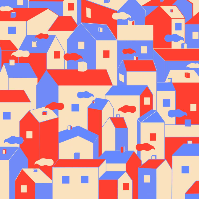 ilustracion winter town